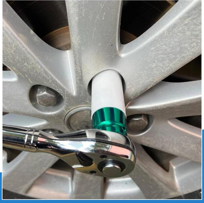 1/2In Impact Drive Lug Nut Socket 5Pcs Set – Non-Marring Impact Lug Nut Socket with Protective Sleeves, Thin-Walled Wheel Rim Protectors Tool 15Mm 17Mm 19Mm 21Mm 22 Mm