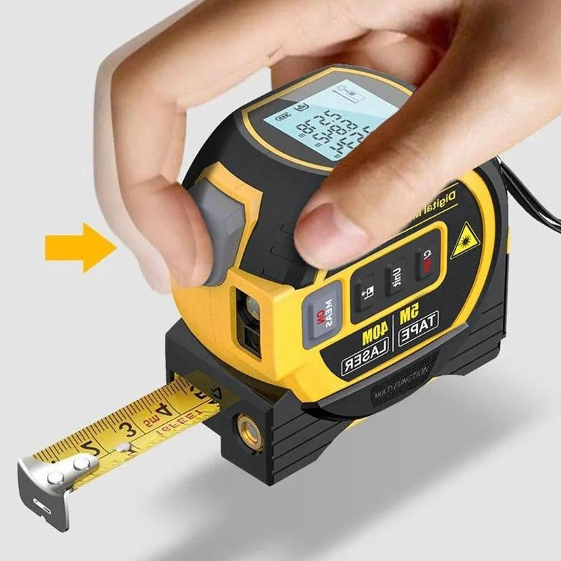 40M/60M Laser Tape Measure, 1 Count 3-In-1 5M Digital Tape Measure, High Precision Laser Rangefinder, Steel Tape Measure, Hand Measuring Tool, Hardware