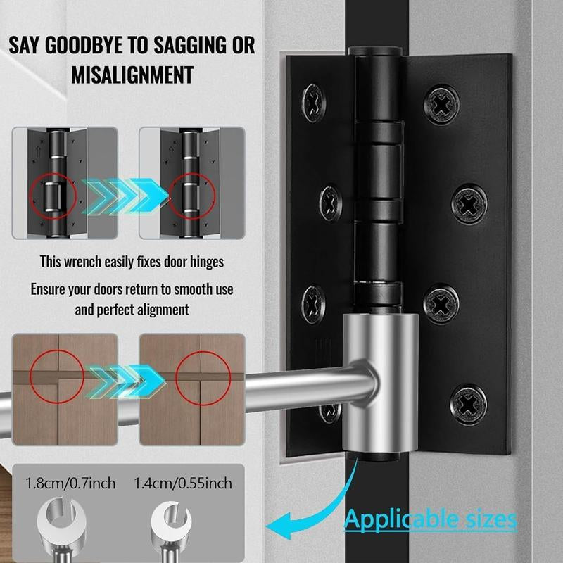 Hinge Hole Adjustment Wrench, Adjustable Hinge Hole Opener, 14-25Mm Hinge Repair Tool, Manual Tool, Universal Hand Tool for Home & Office Use, Hand Tools, Hardware