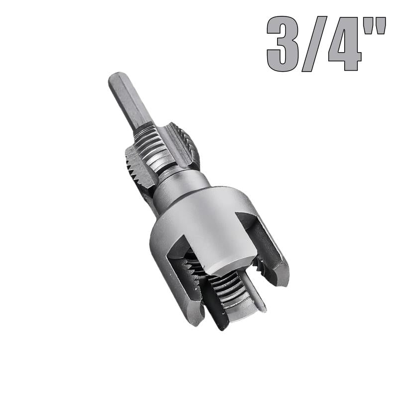 1/2'' 3/4'' PVC Pipe Thread Cutting Tool Integrated Internal & External Pipe Threading Tool Upgrade Pipe Thread Cutting Tool for Plumbing DIY Repairs