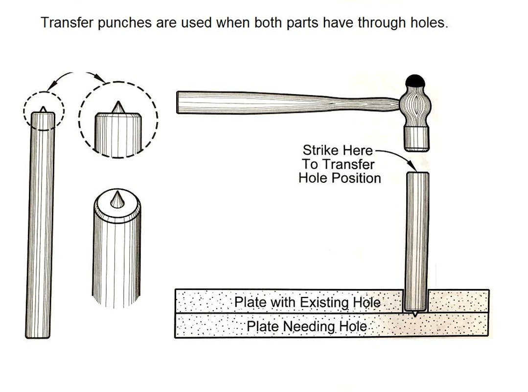 8600-0041 28 Piece Transfer Punch Set, 3/32" - 1/2"