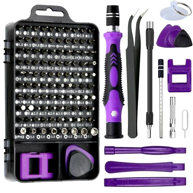 115Pcs Precision Screwdriver Kit, Precision Computer, Smart Phone, Watch Repairing Removal Hand Tool Kit, 115 in 1 Hand Removal Tool Screwdriver Bits Kit