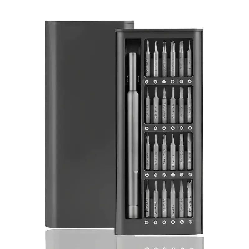 (Non-Electric)24-In-1 Mini Screwdriver (Non-Electric)Set – Manual (Non-Electric)For Phones, Laptops, Glasses, Toys & Household Repair