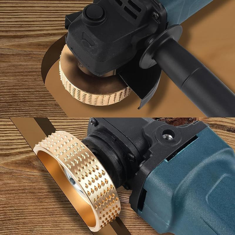 Angle Grinding Tool Set, 4 and 1/2 Attachments with 5/8 Inches Arbor, 5 Counts Grinding Wheel for Grinding and Shaping