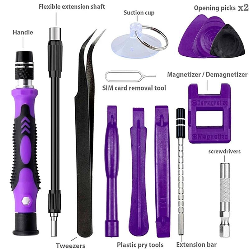 115Pcs Precision Screwdriver Kit, Precision Computer, Smart Phone, Watch Repairing Removal Hand Tool Kit, 115 in 1 Hand Removal Tool Screwdriver Bits Kit