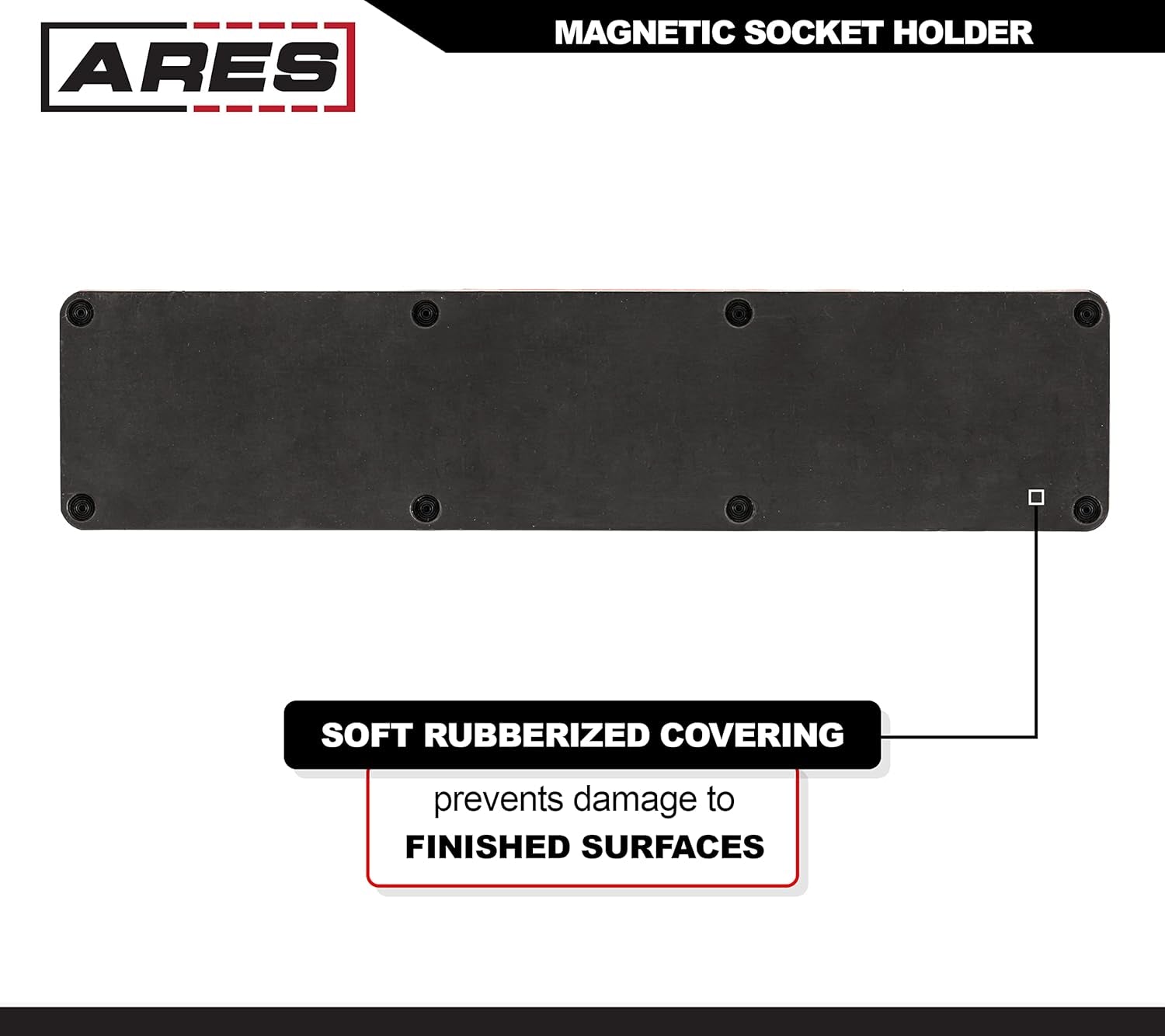 70750-34-Piece Magnetic Tool Accessory Holder - Powerful Magnets Hold Socket Adapters, Universal Joints, Bit Holders, and Bits