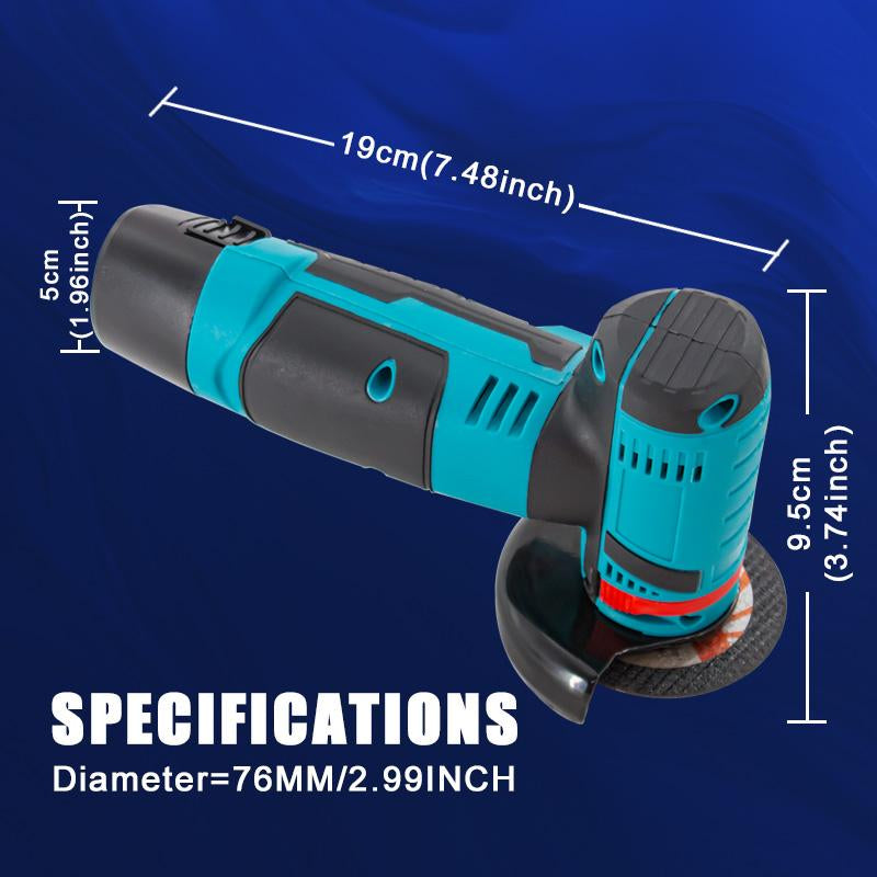 12V Mini Angle Grinder, 1 Set Multi-Purpose Rechargeable Grinding Tool, Polishing Grinding Machine for Cutting, Diamond Cordless Power Tools, Tools and Gadgets