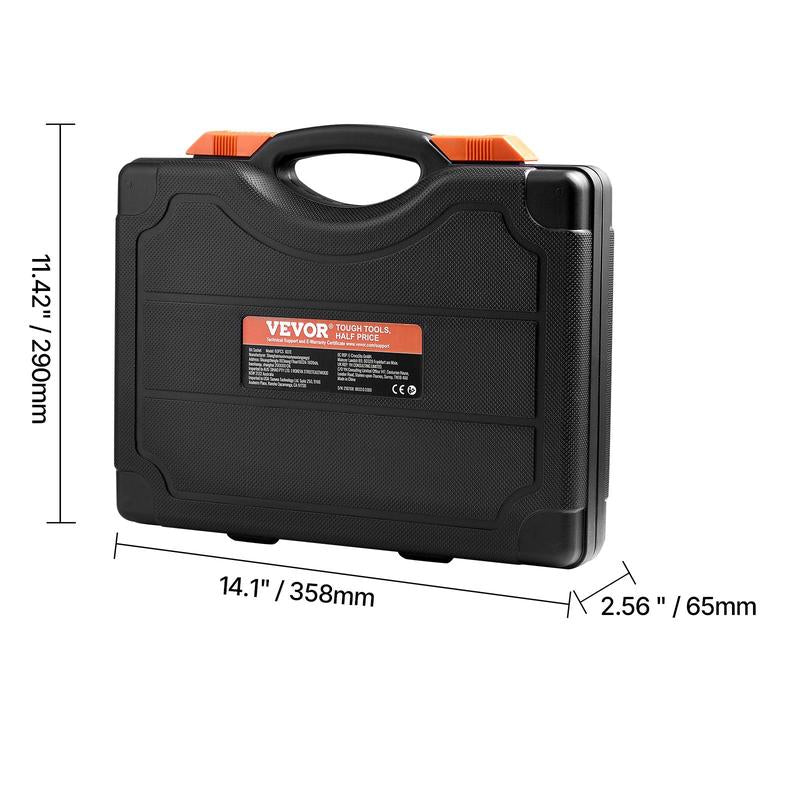 VEVOR Torx Bit Socket and External Torx Socket Set 60-Piece S2 Alloy Steel Cr-V Steel