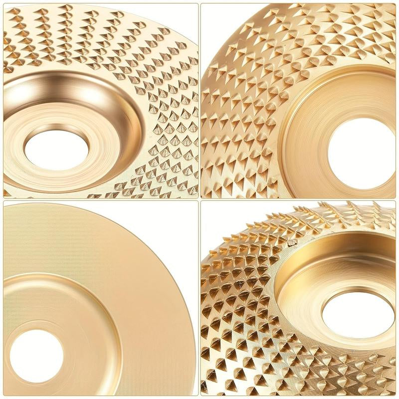 Angle Grinding Tool Set, 4 and 1/2 Attachments with 5/8 Inches Arbor, 5 Counts Grinding Wheel for Grinding and Shaping