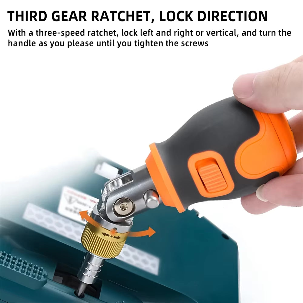 8 in 1 Mini Ratchet Screwdriver Precision Multi Tools Magnetic S2 Bits Household Multi-Purpose Pocket Portable Screw Driver Set