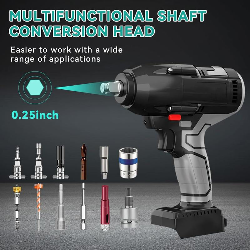 2 Pack Shaft Conversion Head,Electric Wrench with Internal Strong Magnet for Bits Drills Charging Accessories