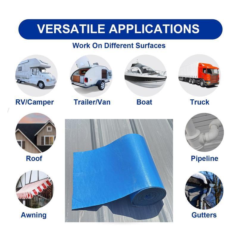 Pe Composite Waterproof Tape, Roof Leak Proofing Material, UV Resistant, Wide Temperature Range -60°C ~ 110°C, Multi-Layer Self-Adhesive Structure