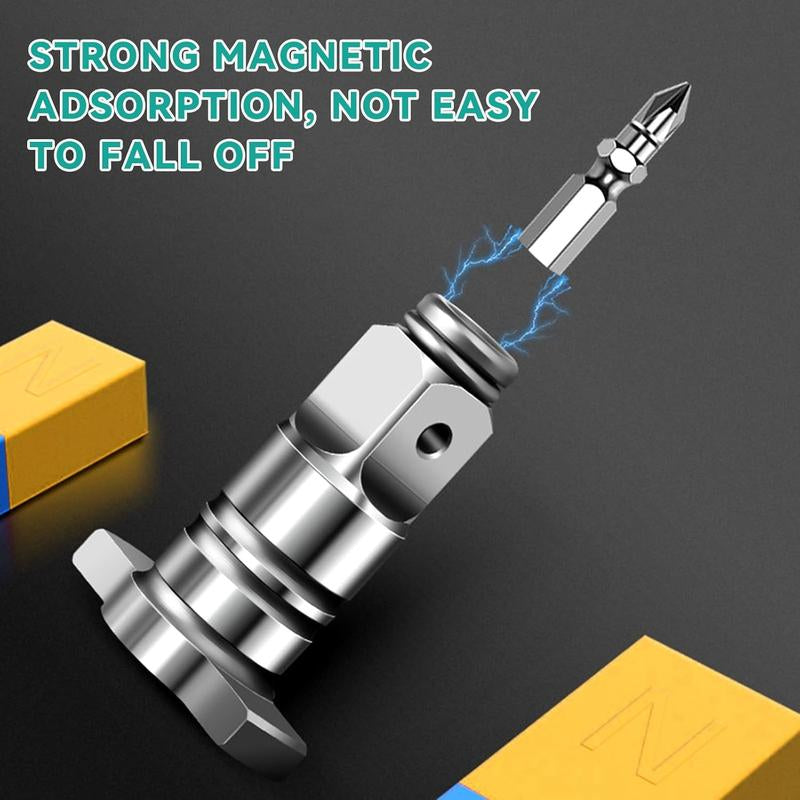 2 Pack Shaft Conversion Head,Electric Wrench with Internal Strong Magnet for Bits Drills Charging Accessories