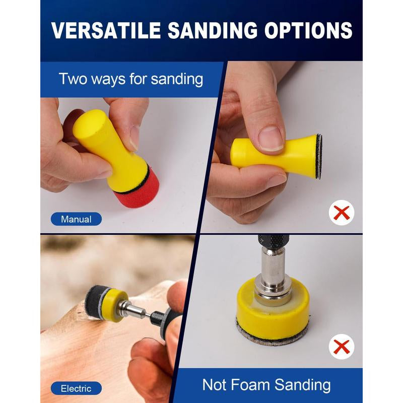 268 PCS 1 Inch Wet Dry Sanding Discs and Drums for Dremel Sanding Bits, Hook and Loop Sandpaper 60-10000 Grit for Dremel Rotary Tool Accessories, Micromesh Pads Polishing Kit for Resin Wood Jewelry