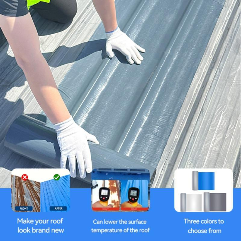 Pe Composite Waterproof Tape, Roof Leak Proofing Material, UV Resistant, Wide Temperature Range -60°C ~ 110°C, Multi-Layer Self-Adhesive Structure