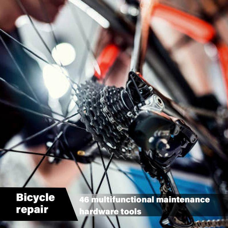 46/53 Pieces 1/4 Inch Drive Socket Ratchet Wrench Set, with Bit Socket Set Metric and Extension Bar for Auto Repairing and Household with Storage Case