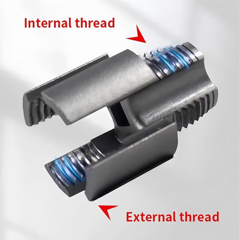 1/2'' 3/4'' PVC Pipe Thread Cutting Tool Integrated Internal & External Pipe Threading Tool Upgrade Pipe Thread Cutting Tool for Plumbing DIY Repairs