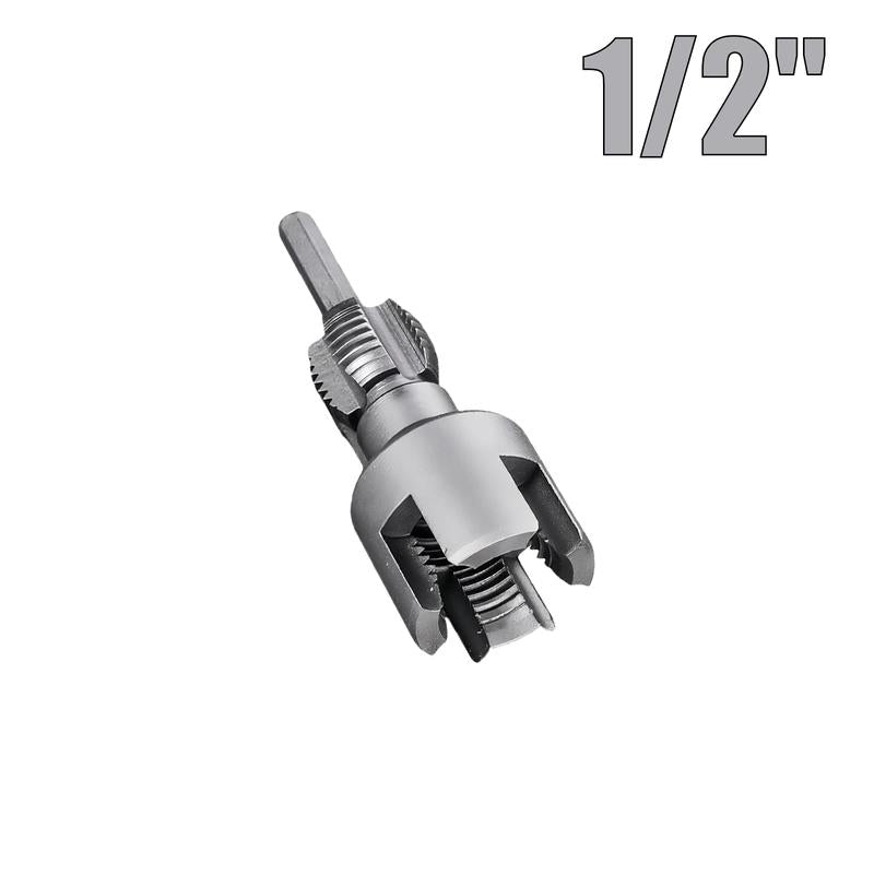 1/2'' 3/4'' PVC Pipe Thread Cutting Tool Integrated Internal & External Pipe Threading Tool Upgrade Pipe Thread Cutting Tool for Plumbing DIY Repairs