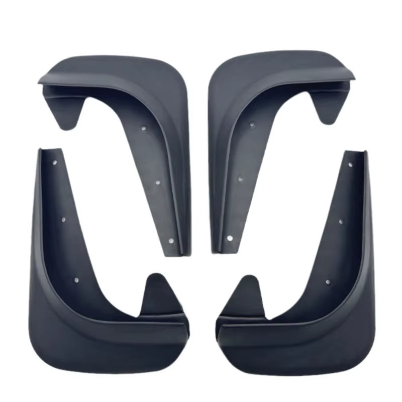 For Universal Compact Car 4PCS Splash Guards Mud Flaps Set No Drill Installation Mudguards Fenders with Mounting Hardware Kit