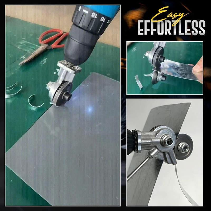 Electric Metal Cutter Drill Attachment Electric Drill Shearing Machine Electric Drill Plate Cutter Electric Drill Sheet Cutting Machine Portable Shearing Machine Drill Bit Metal Drill Attachment for Cutting Thin Iron Thin White Sheet Steel Aluminum
